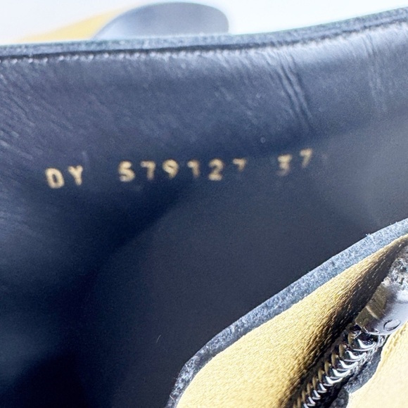 NWT Saint Laurent West 45 Gold Ankle Boots size 37.5 - Picture 7 of 10